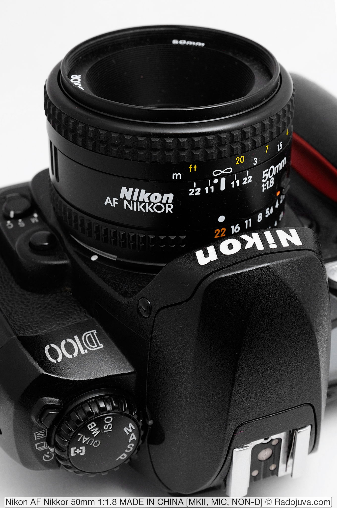 Nikon AF Nikkor 50mm 1: 1.8, versie MKII, MIC (MADE IN CHINA)