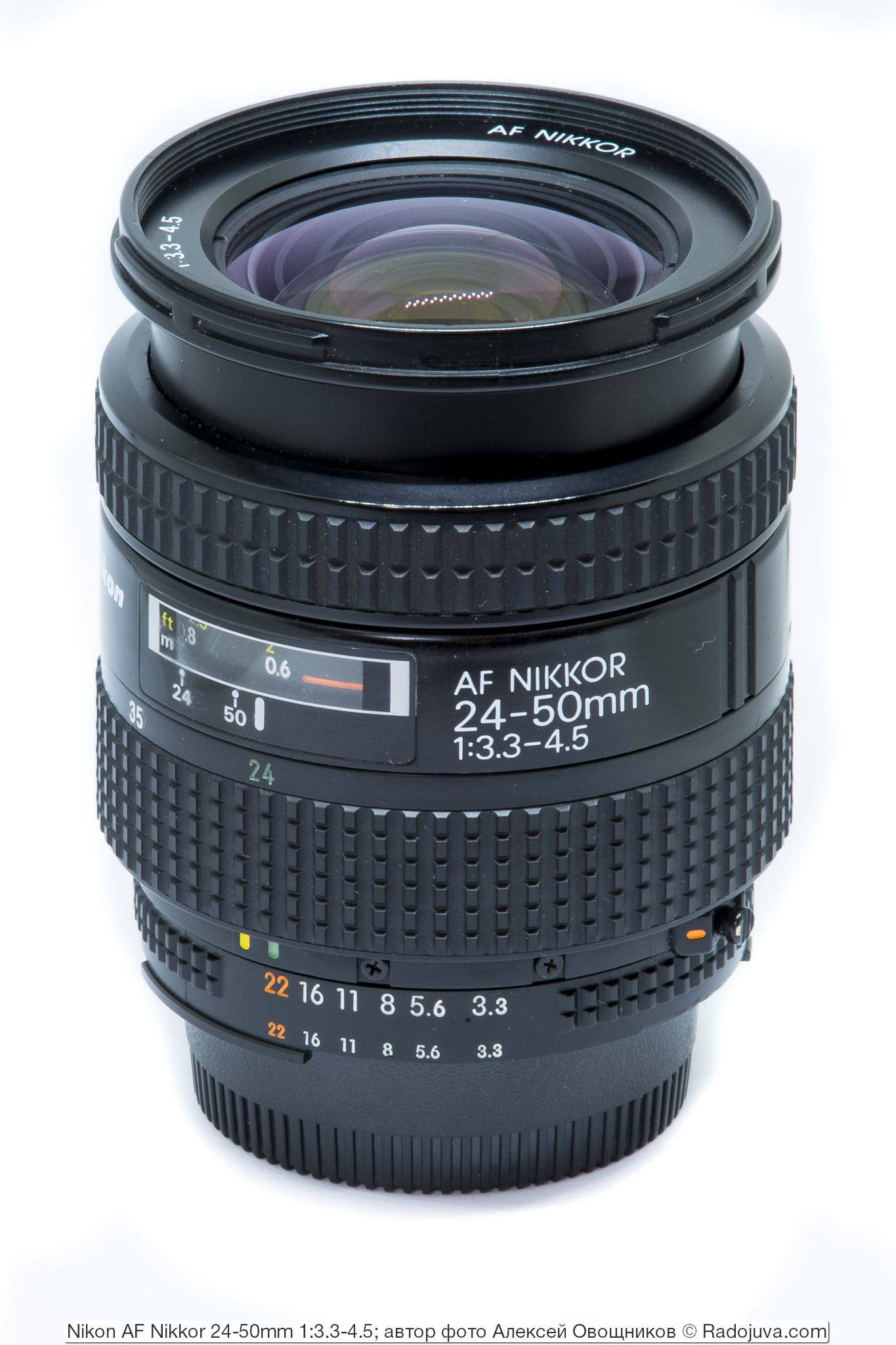 Nikon AF Nikkor 24-50mm 1: 3.3-4.5. Review from the reader