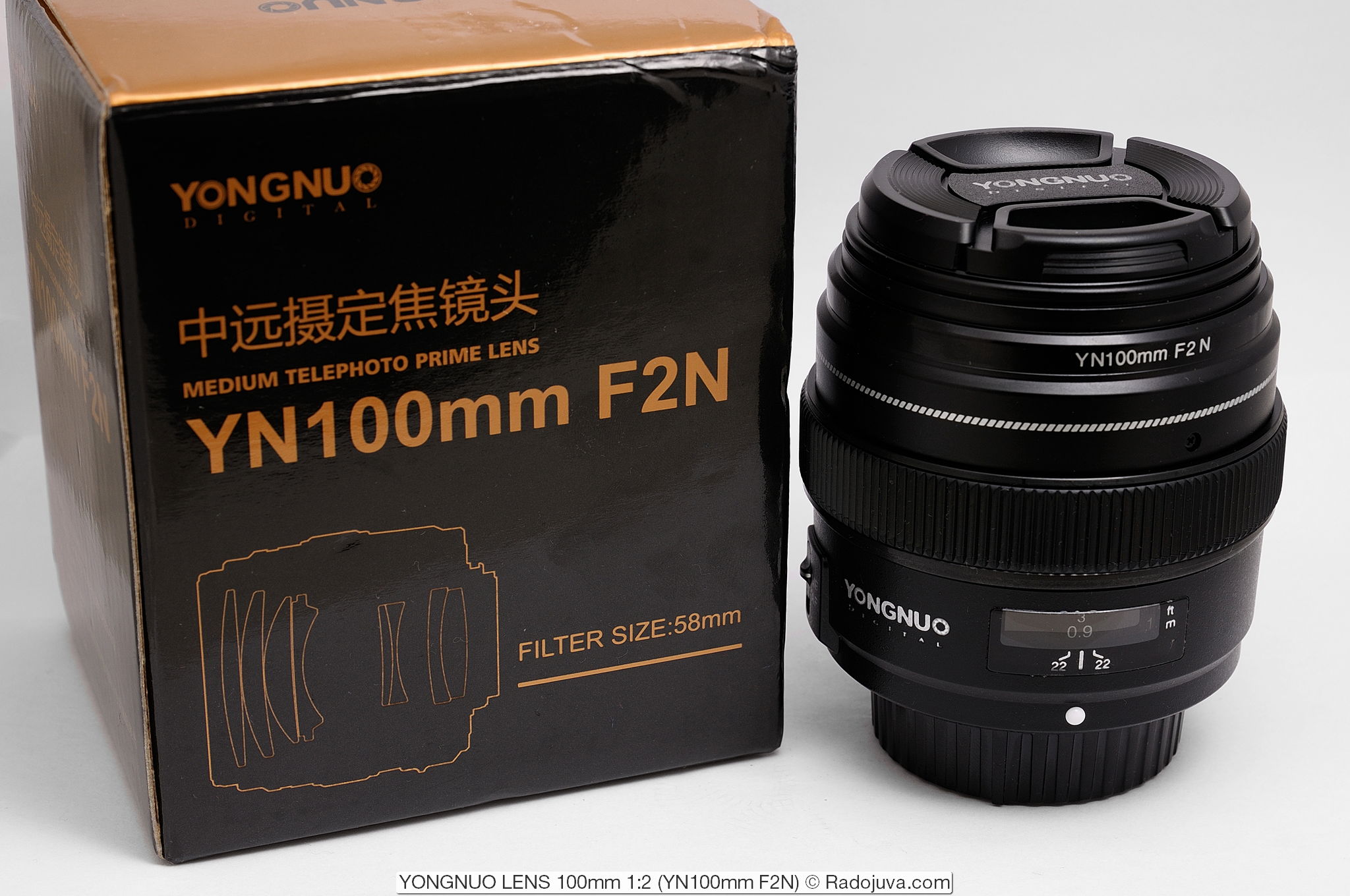 YONGNUO LENS 100mm 1: 2 YN100mm F2N for Nikon