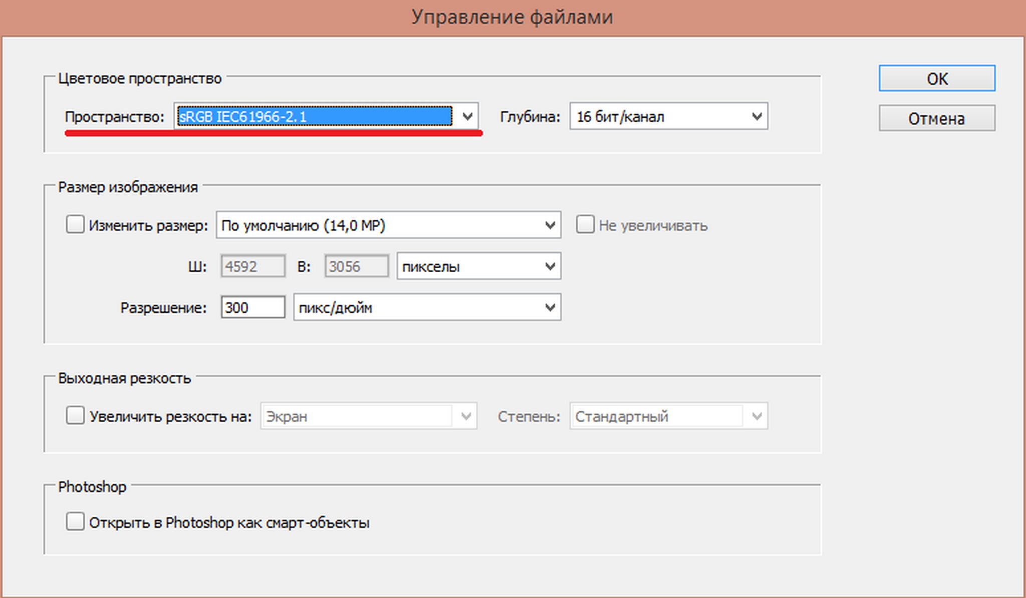 Цветовой профиль SRGB iec61966-2.1