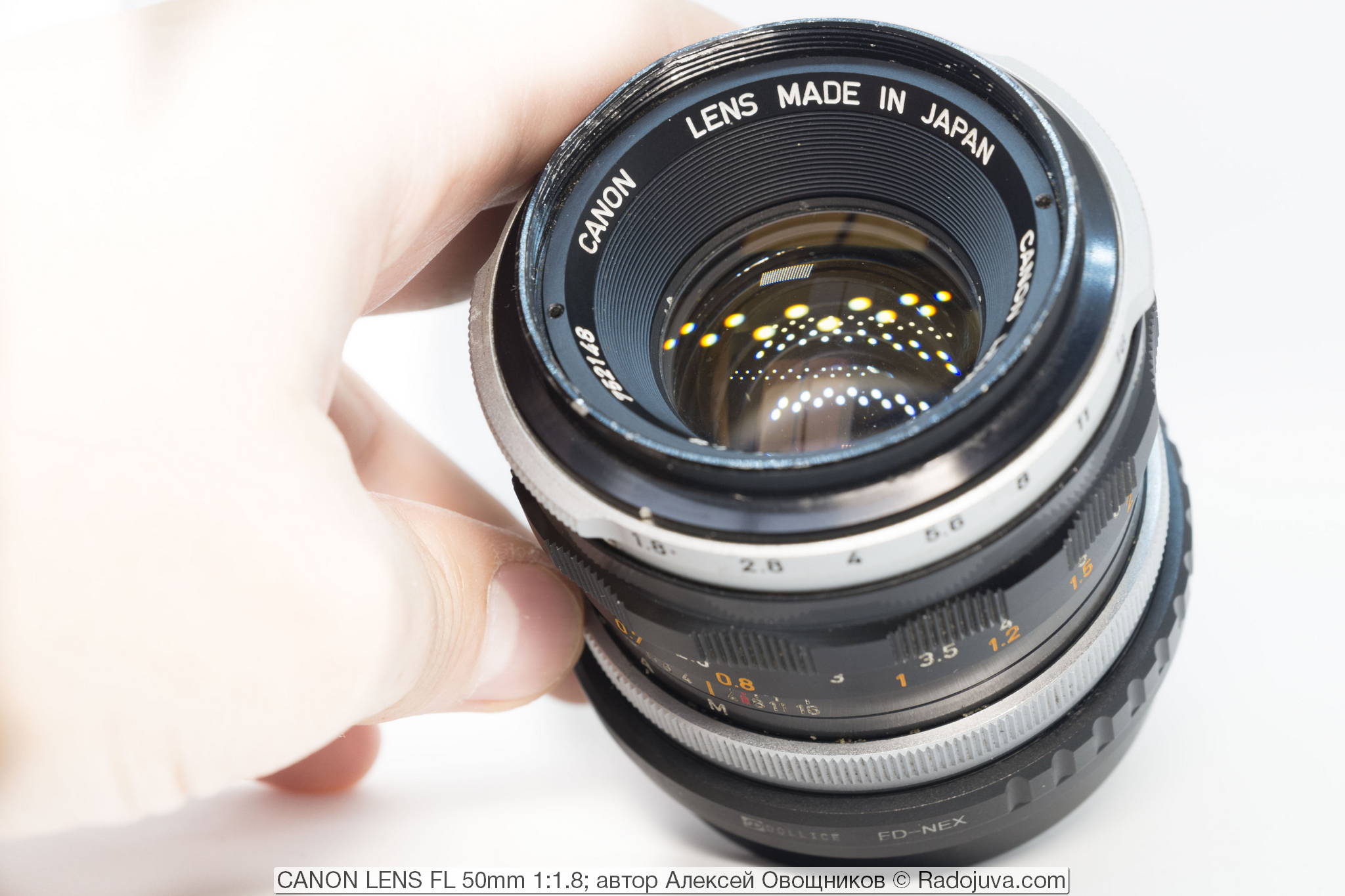 CANON LENS FL 50mm 1: 1.8 II. Review from the reader Radozhiva