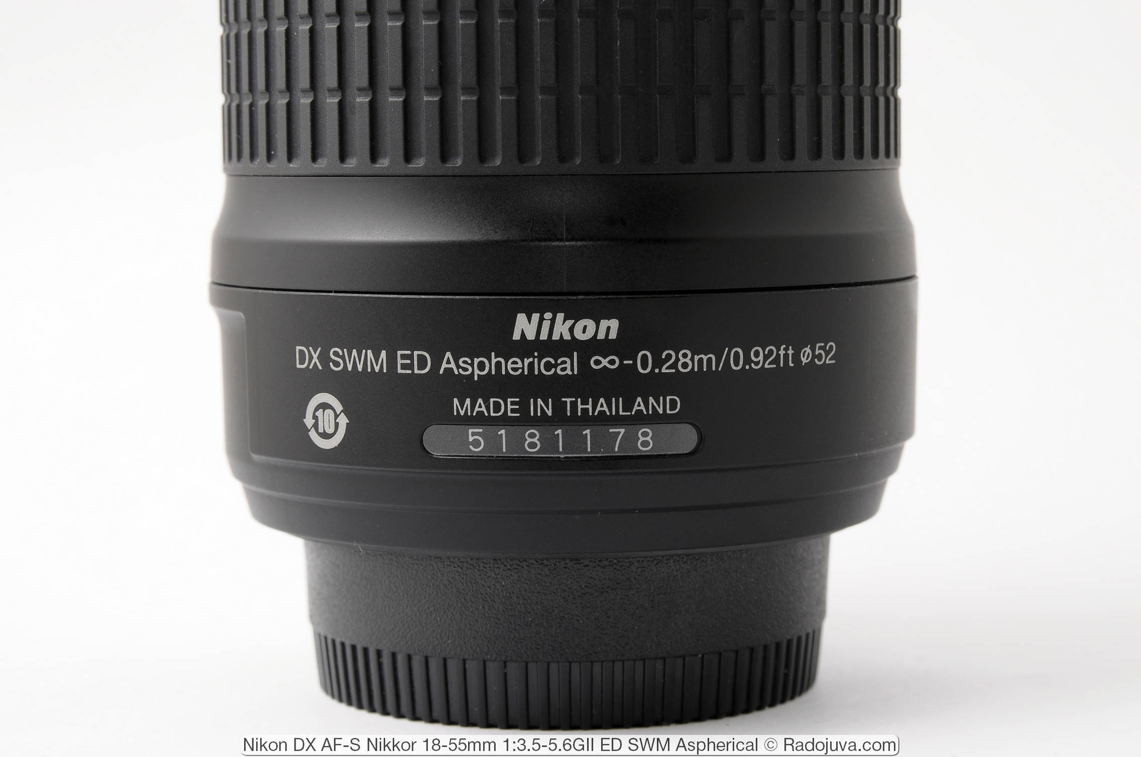 Nikon DX AF-S Nikkor 18-55 mm 1 : 3.5-5.6 GII ED SWM asphérique