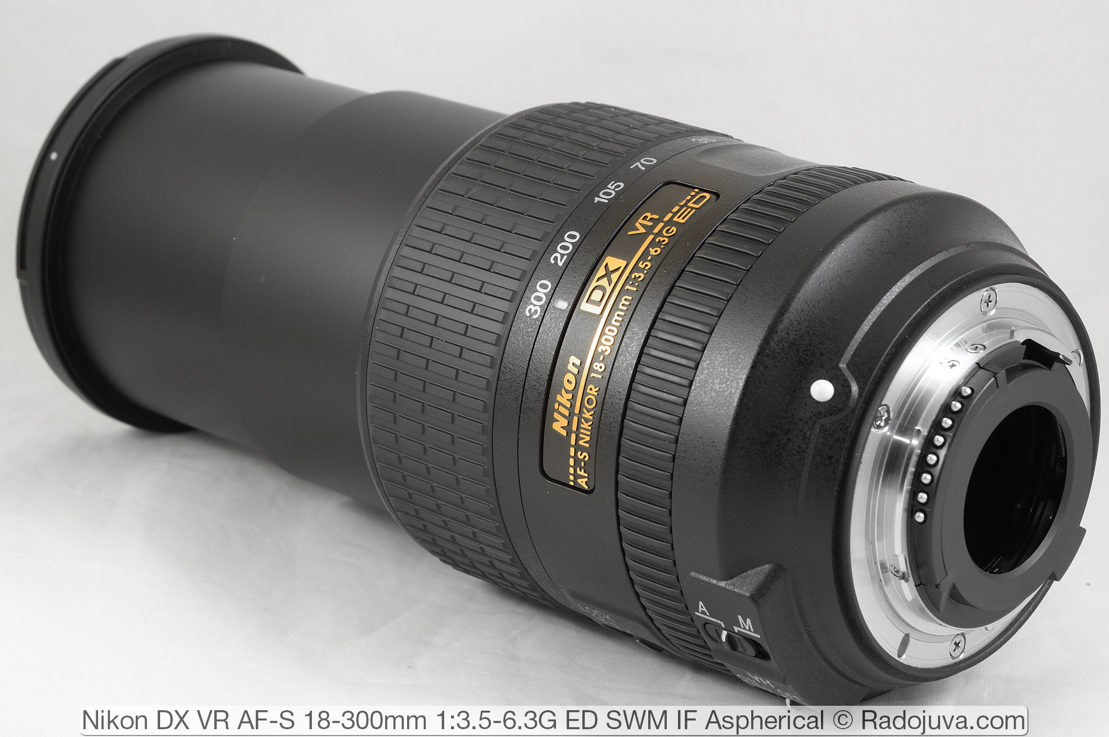 Nikon DX VR AF-S 18-300 mm 1: 3.5-6.3G ED SWM IF Asférica