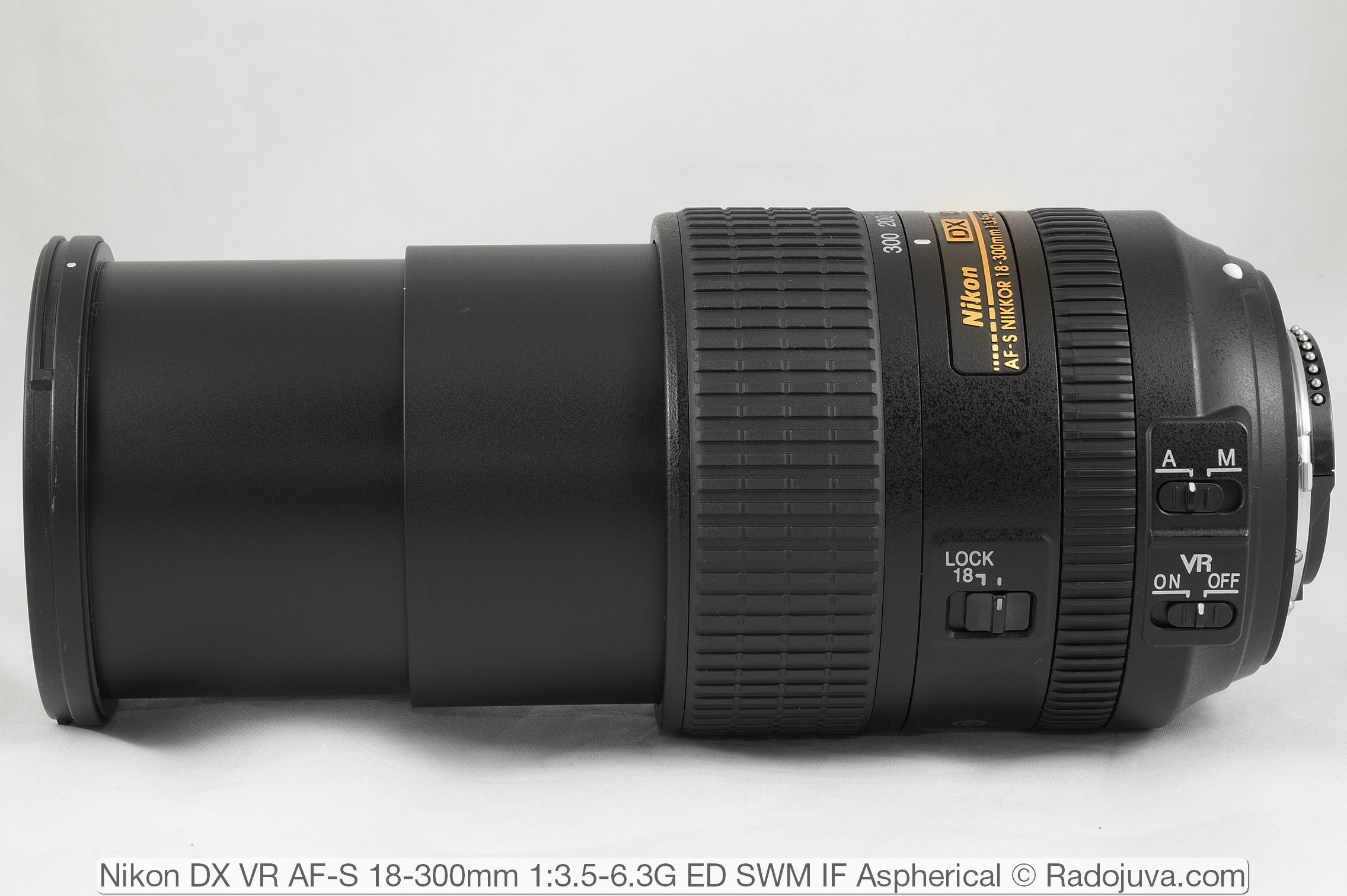 Nikon DX VR AF-S 18-300 mm 1: 3.5-6.3G ED SWM IF Asférico