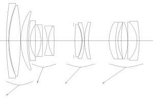 Optical design Nikon Zoom-NIKKOR 35-105mm 1: 3.5-4.5 AI-S