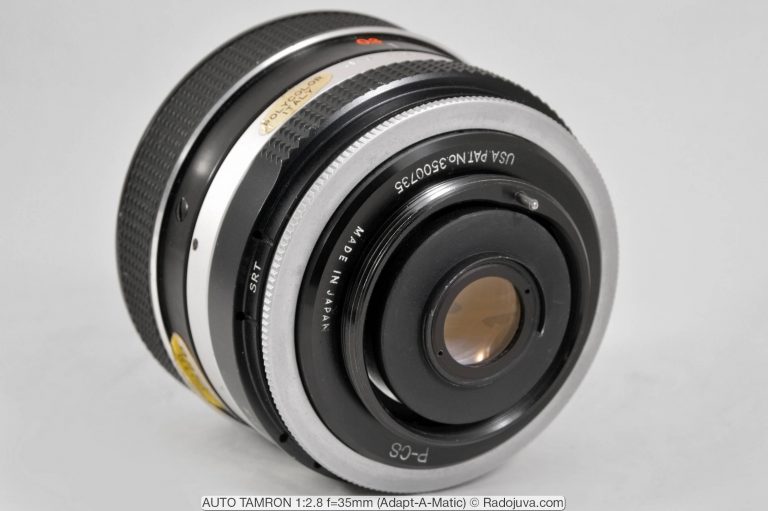 Review AUTO TAMRON 1: 2.8 f = 35mm (Adapt-A-Matic) | Happy