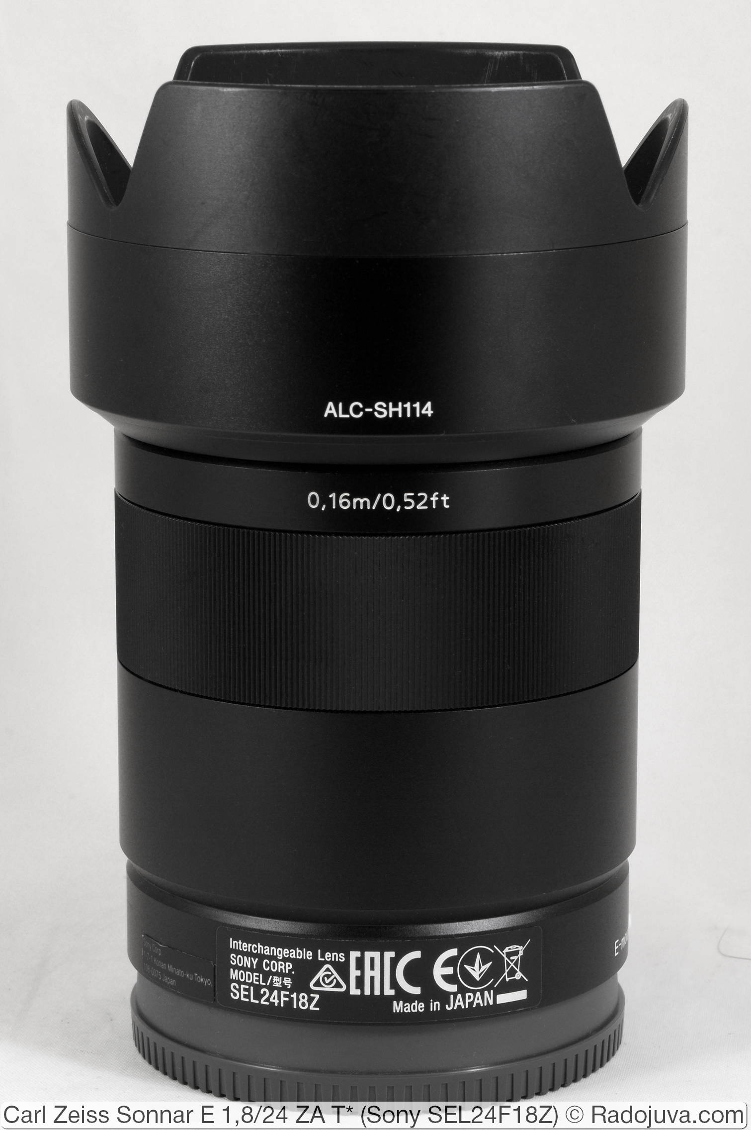 8369 良品 Sonnar E 24mm 1.8 ZA SEL24F18Z