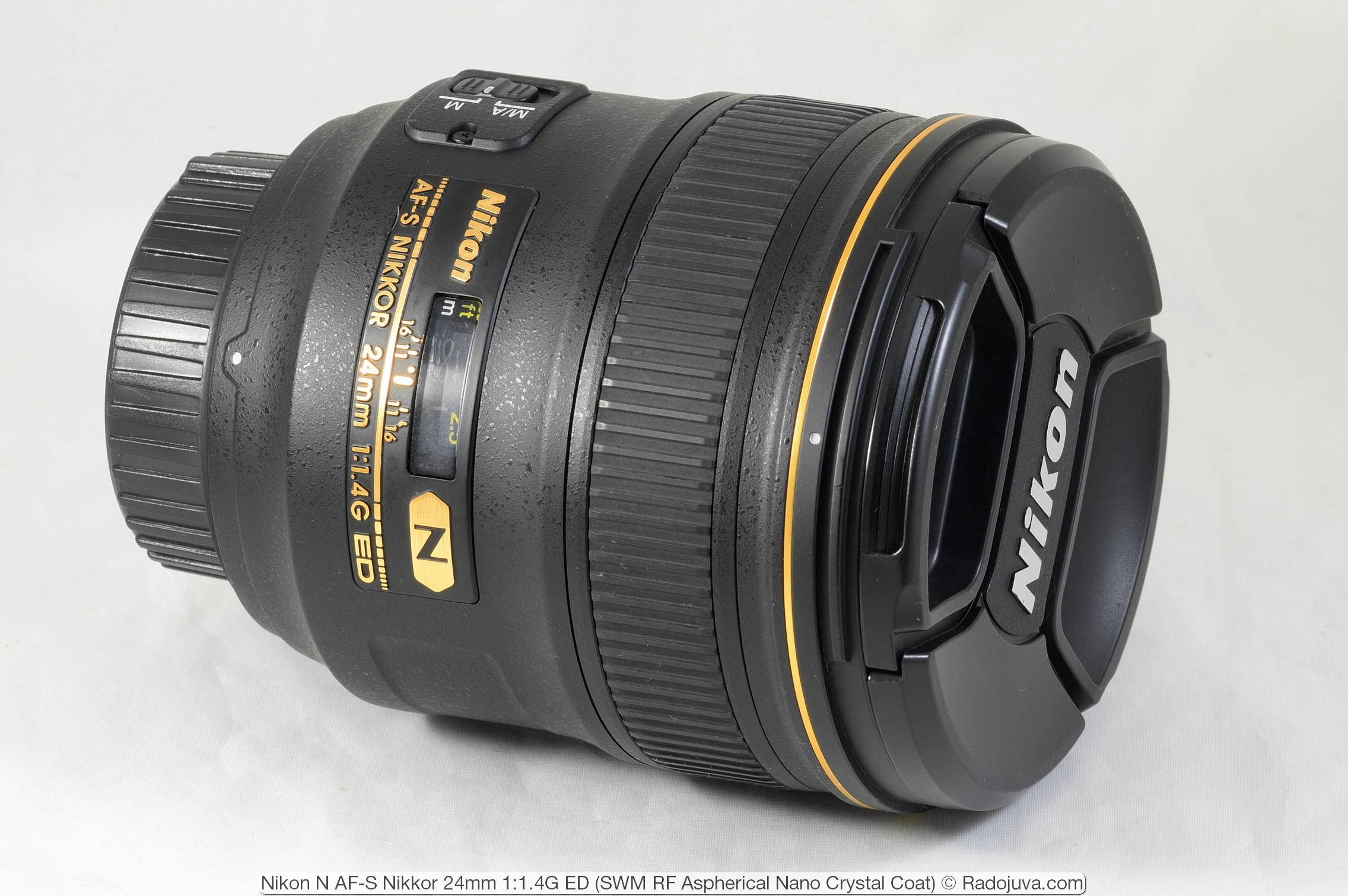 Nikon N AF-S Nikkor 24 mm 1: 1.4G ED (revestimiento de nanocristal asférico SWM RF)