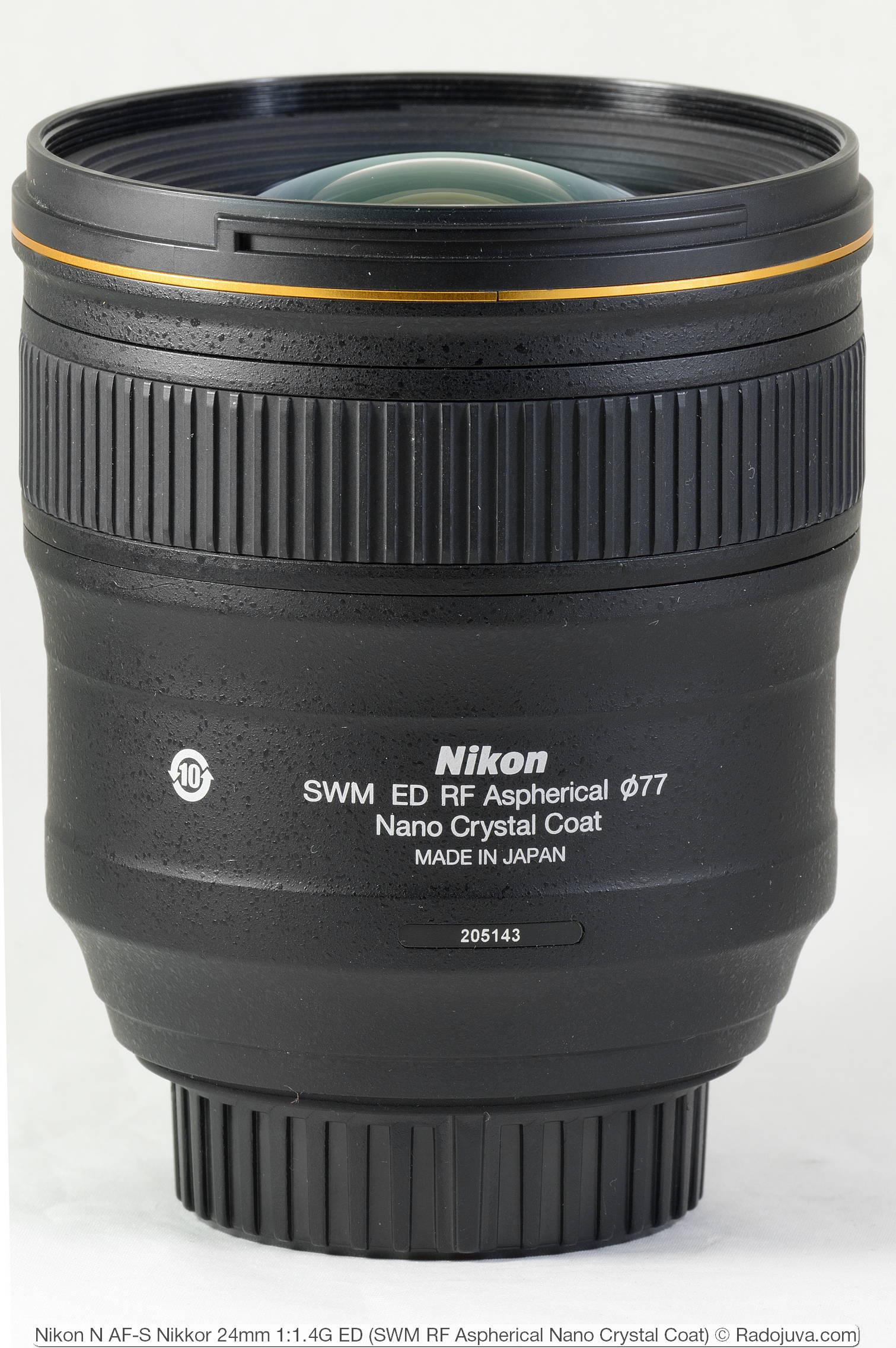 Nikon N AF-S Nikkor 24mm 1: 1.4G ED (SWM RF Aspherical Nano Crystal Coat)
