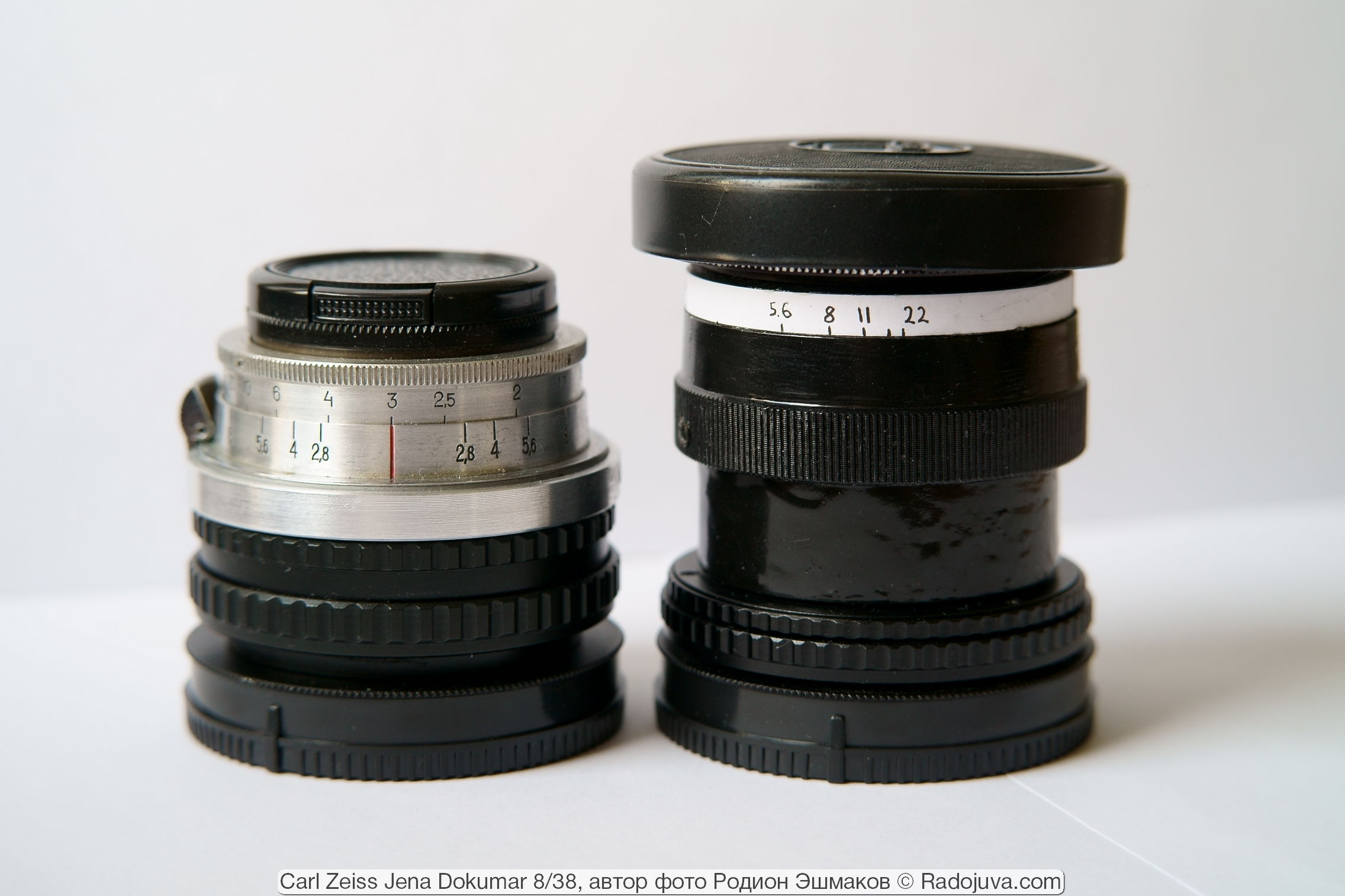 Reproduction Carl Zeiss Jena Dokumar 8/38, adapted for mirrorless 