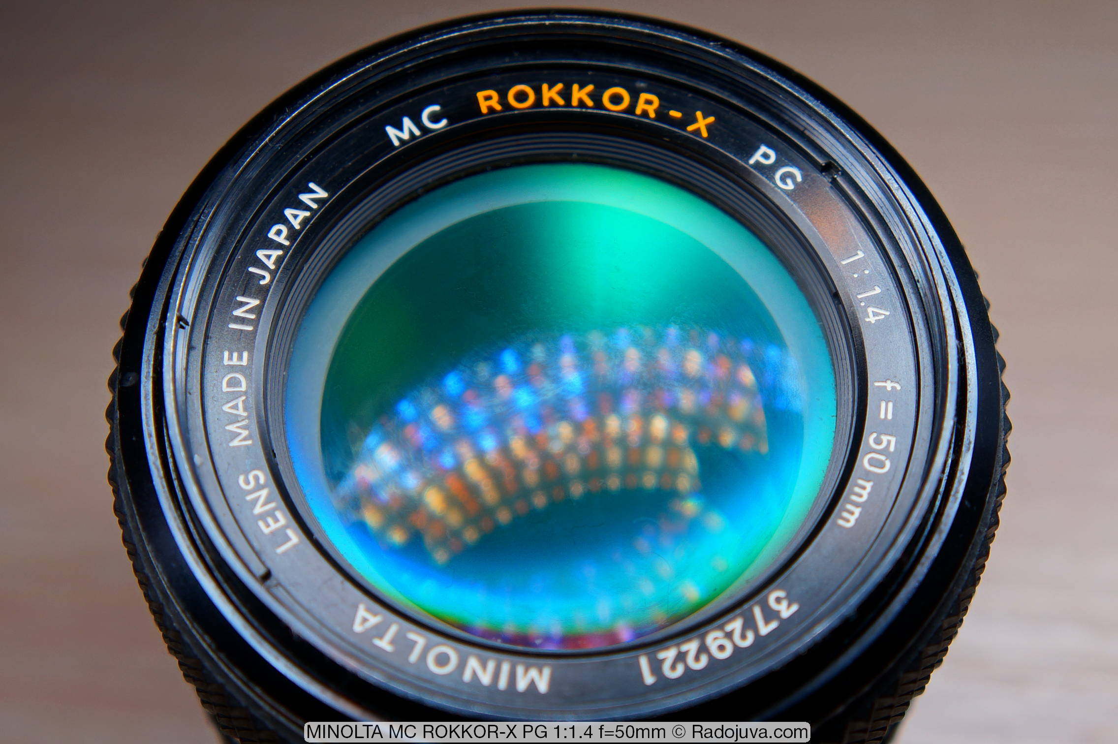 Review MINOLTA MC ROKKOR-X PG 1: 1.4 f = 50mm | Radozhiva