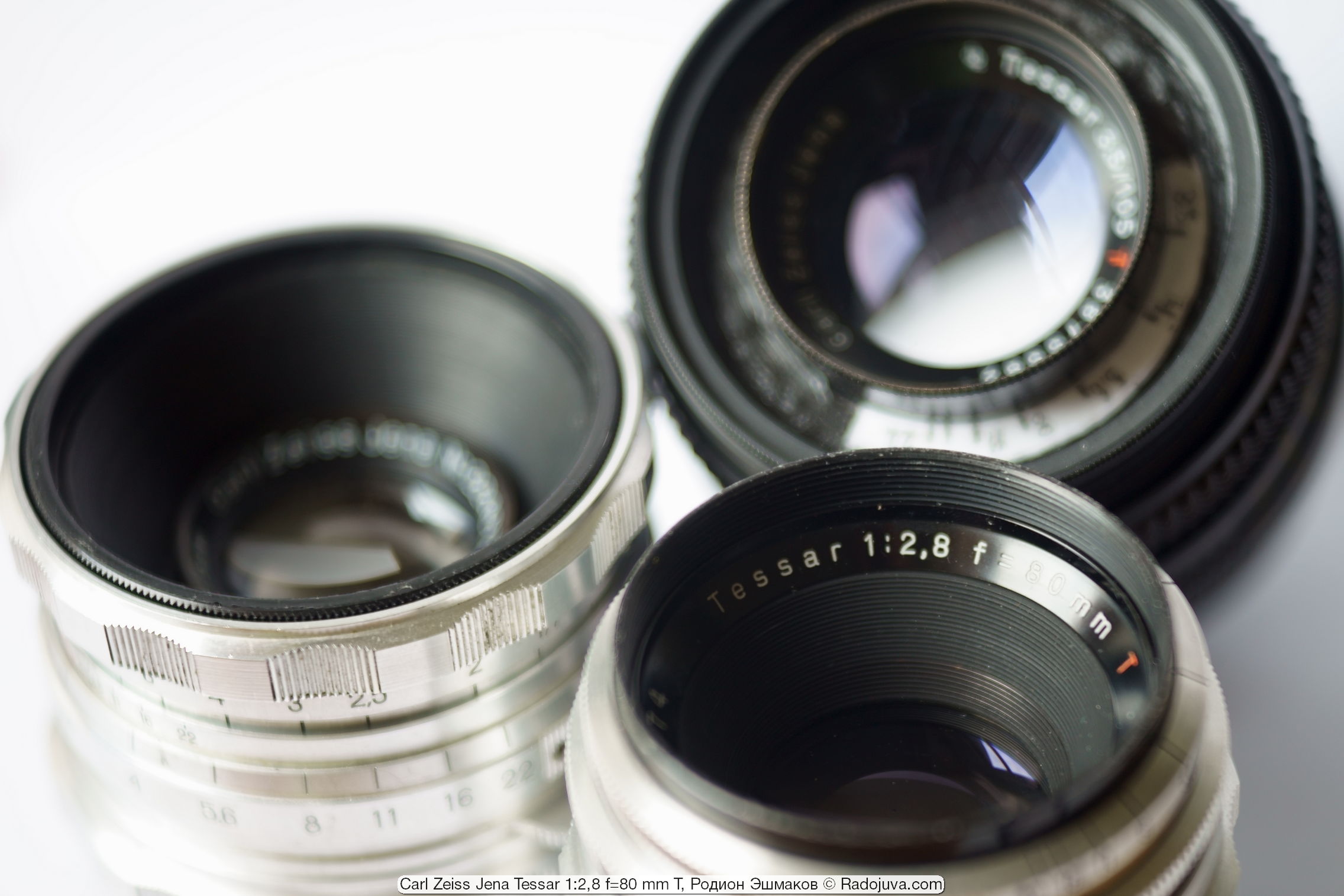 Carl Zeiss Jena Tessar 80 / 2.8 T and other Tessar lenses: 75 / 2.8