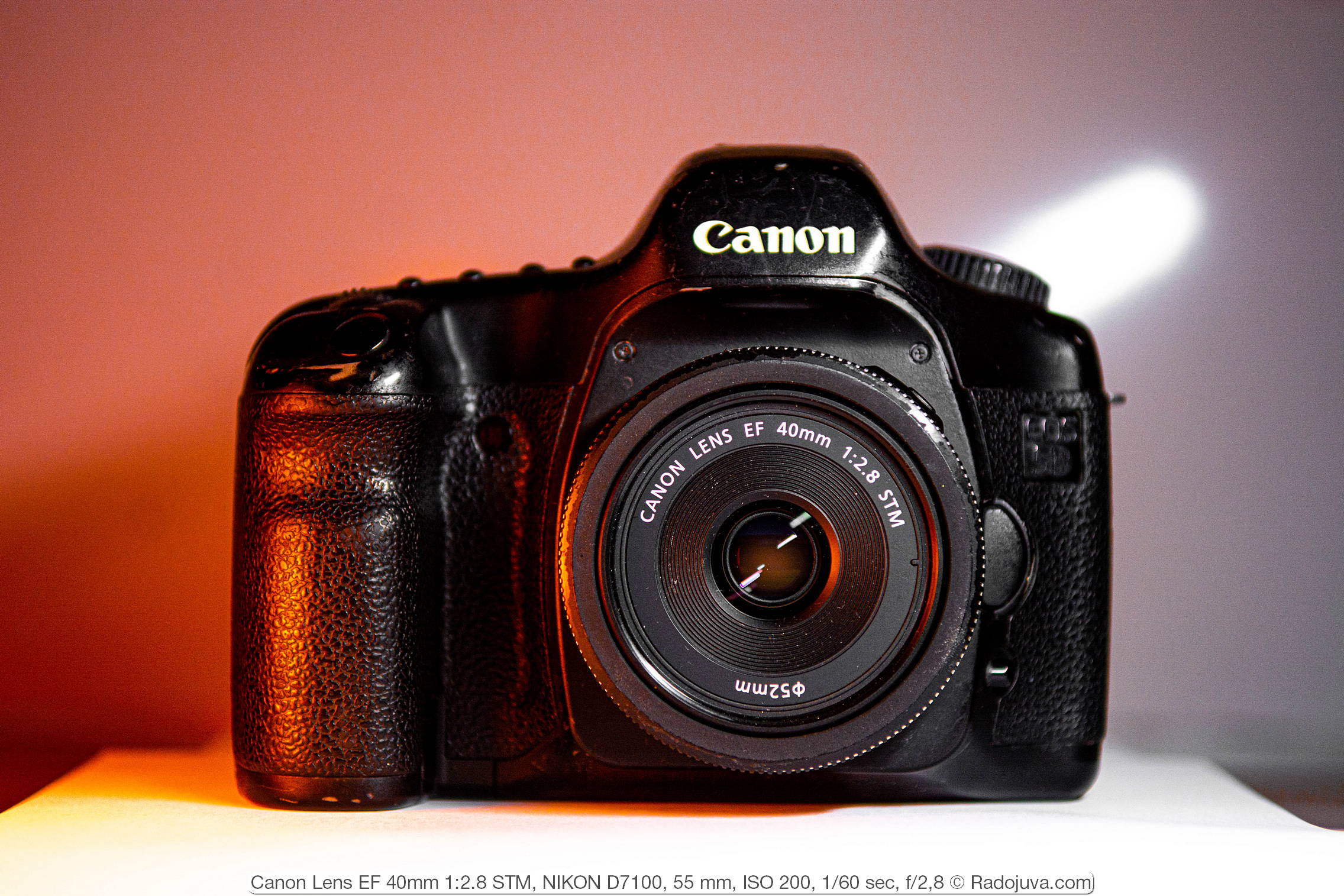 Pancake Canon Lens EF mm 1: 2.8 STM. Anniversary hundredth