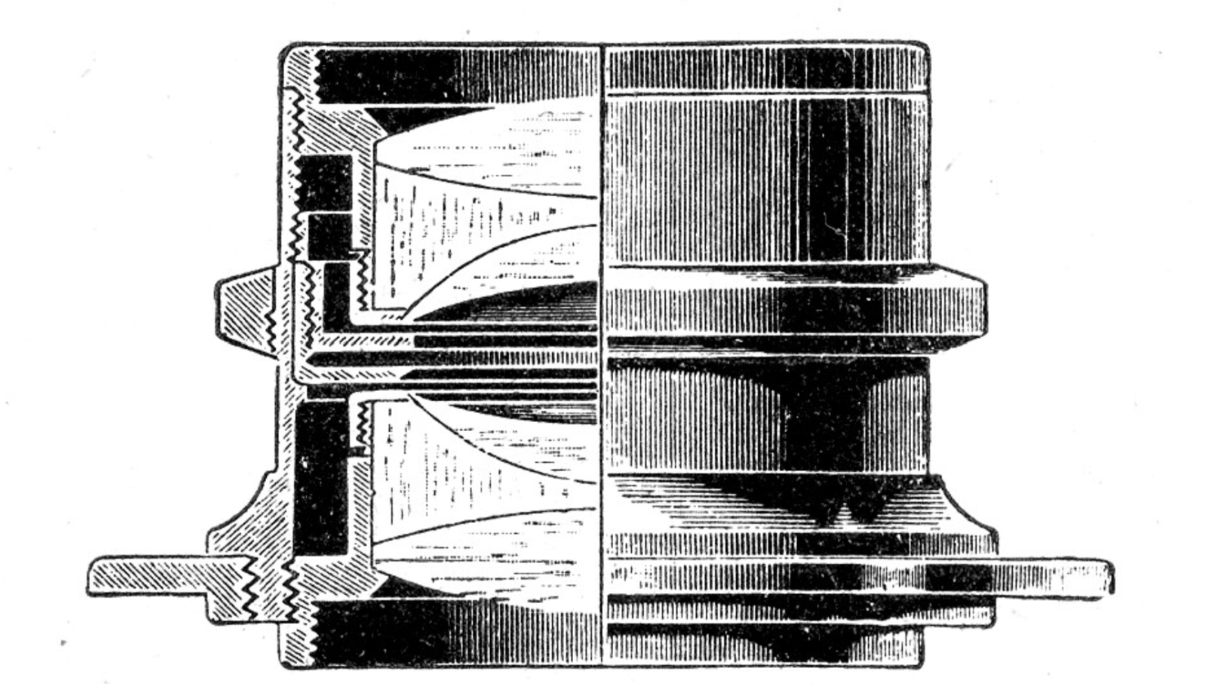Diagrama esquemático de la lente "Dagor".