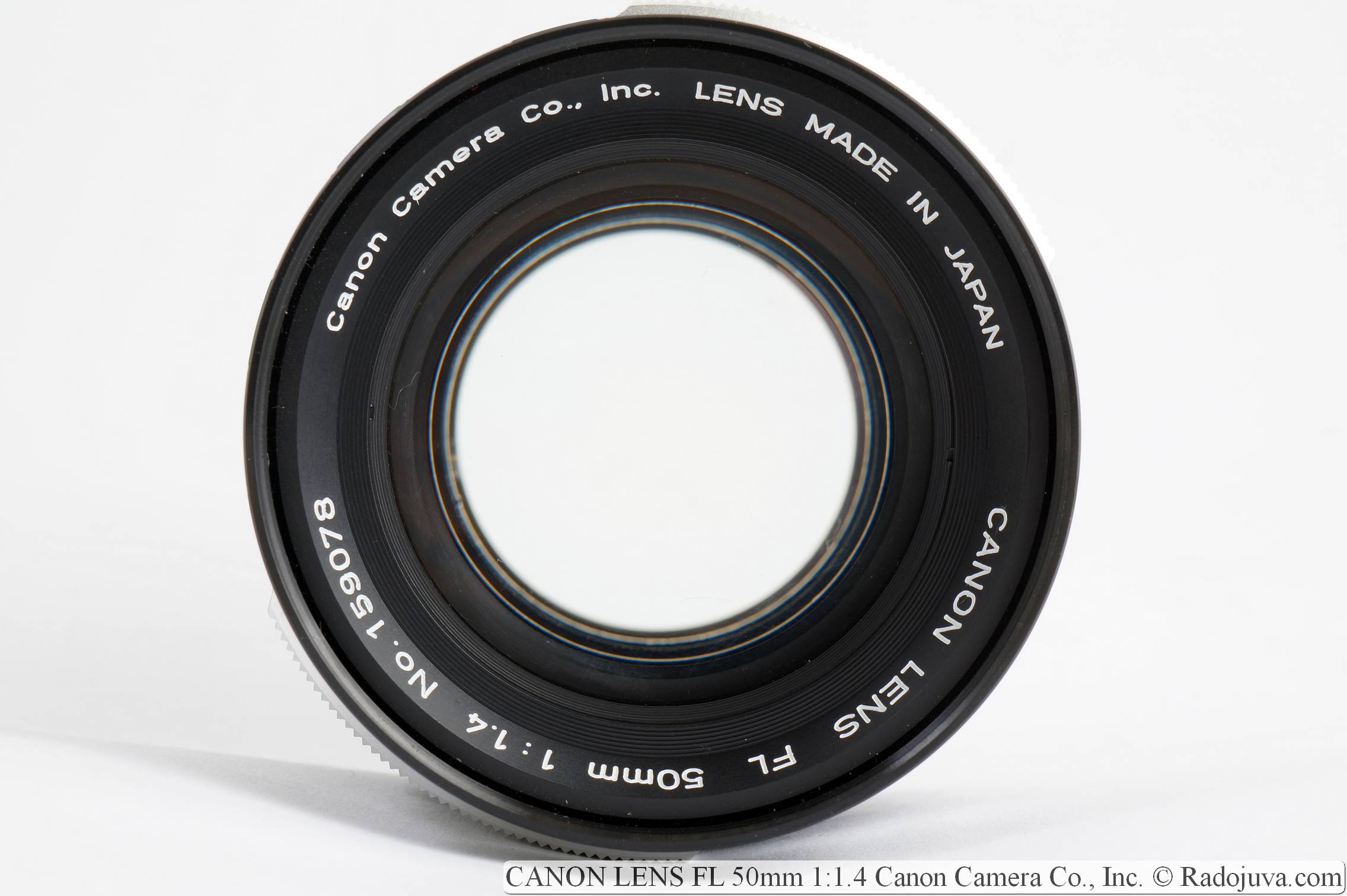 CANON LENS FL 50mm 1:1.4 Quick Review Canon Camera Co., Inc. (1968