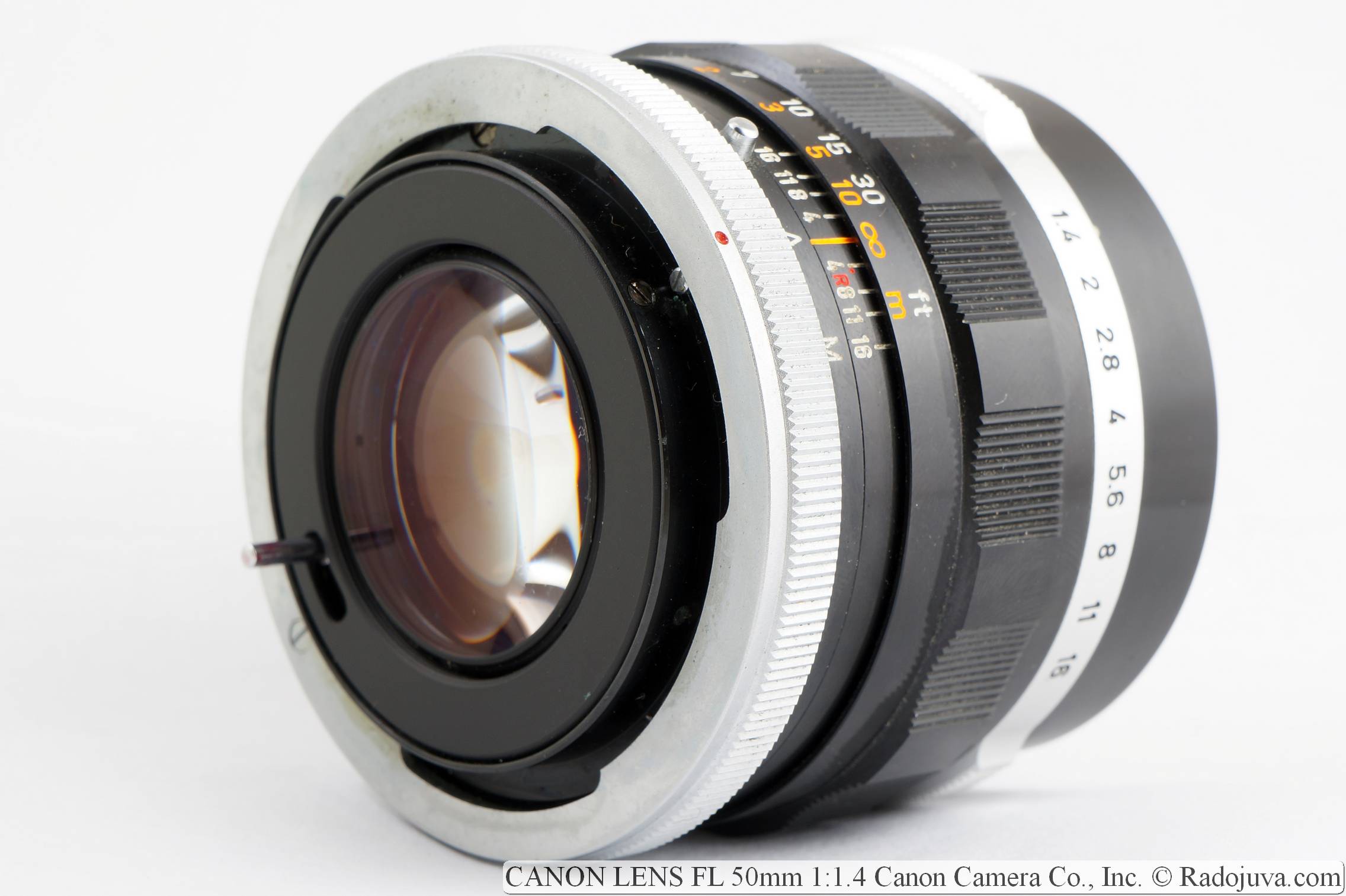 CANON LENS FL 50mm 1:1.4 Quick Review Canon Camera Co., Inc. (1968