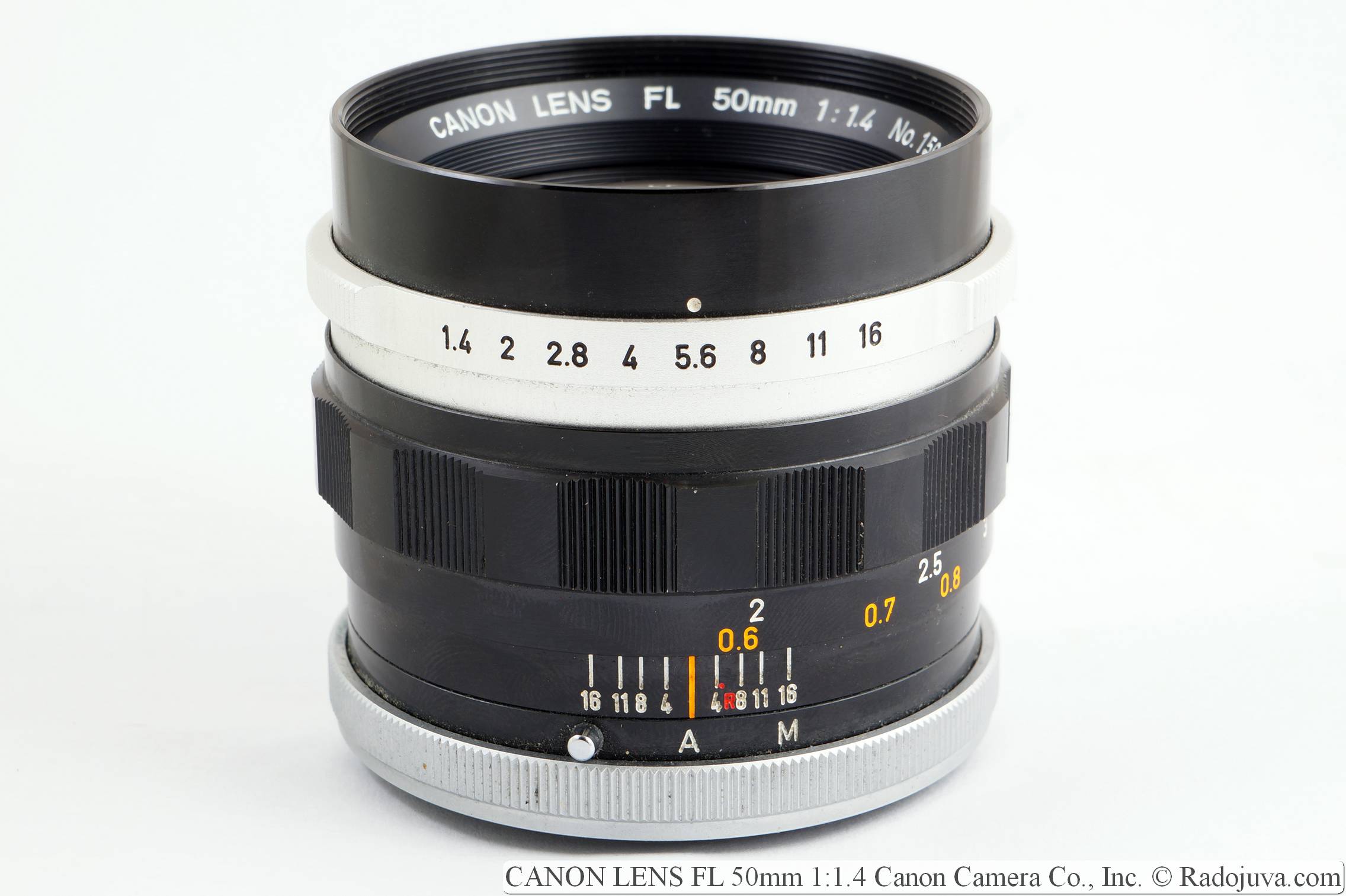 CANON LENS FL 50mm 1:1.4 Quick Review Canon Camera Co., Inc. (1968