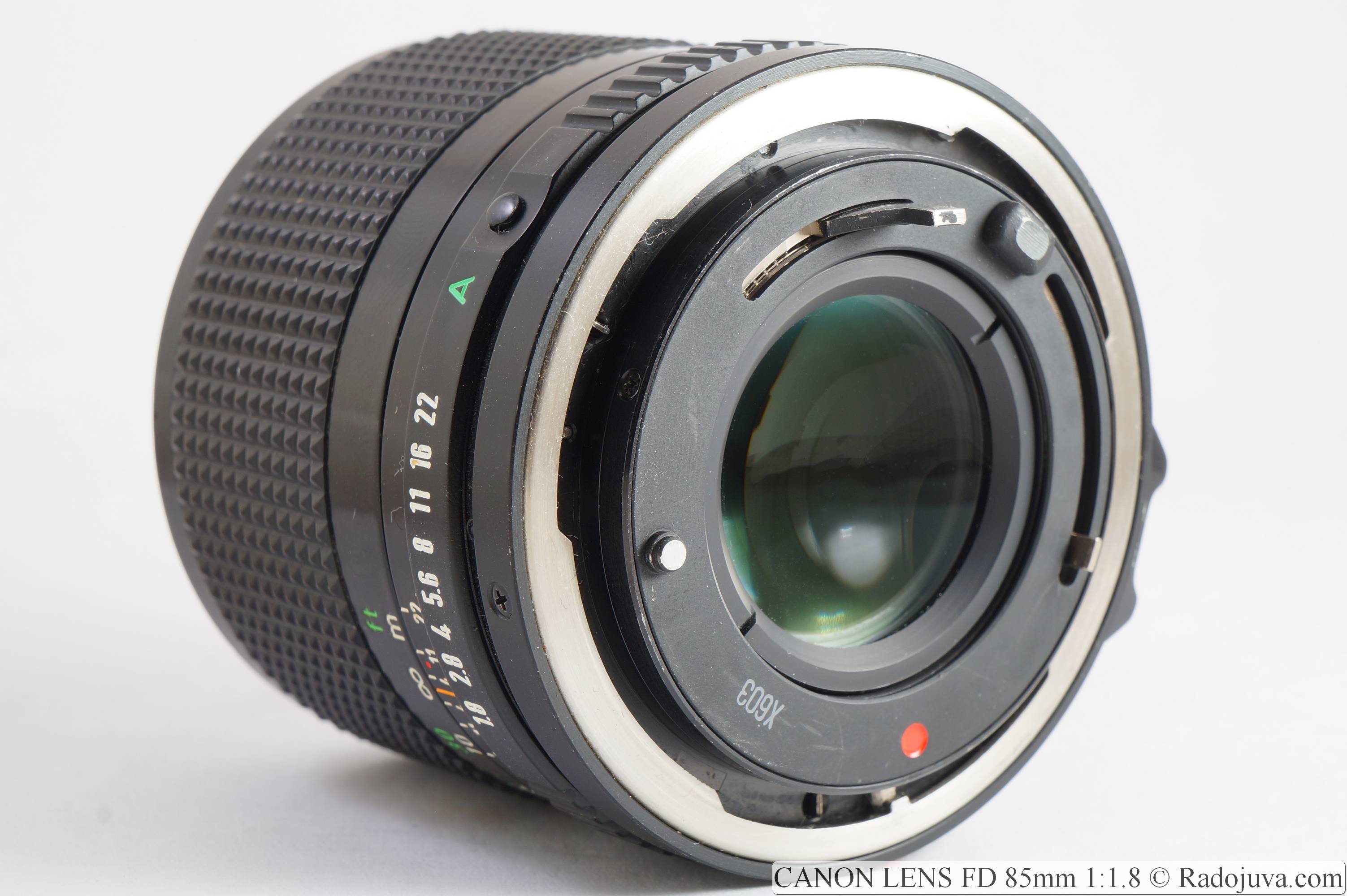 Brief review of CANON LENS FD 85mm 1:1.8 (nFD