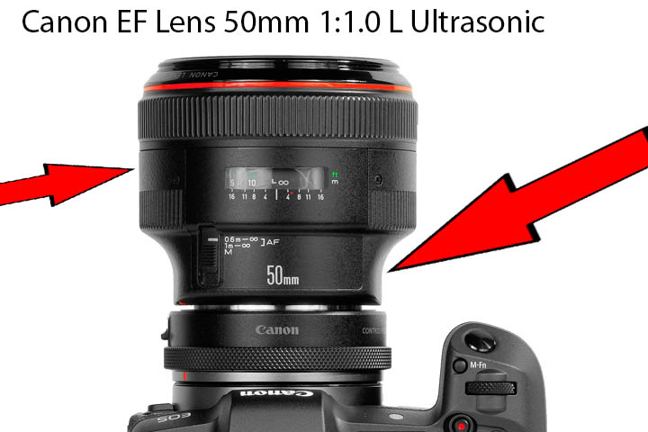 Lente Canon EF 50mm 1:1.0 L Ultrasónico