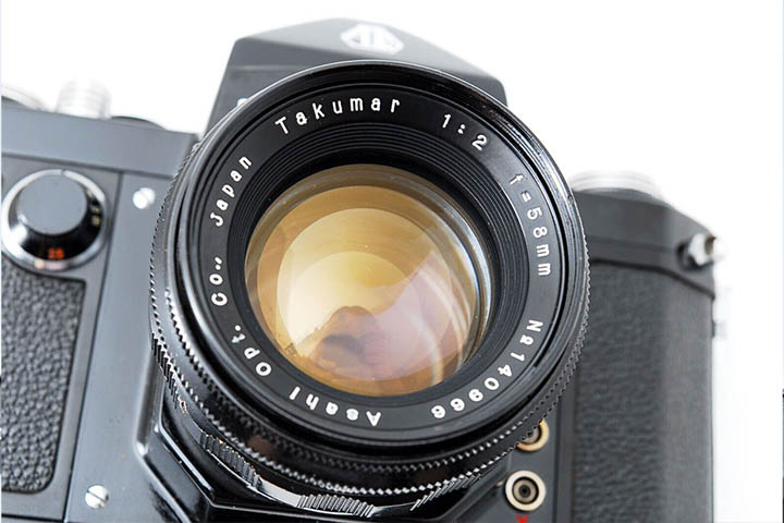 Takumar 1:2 f=58mm Asahi Opt. Co., Japan (black rings)