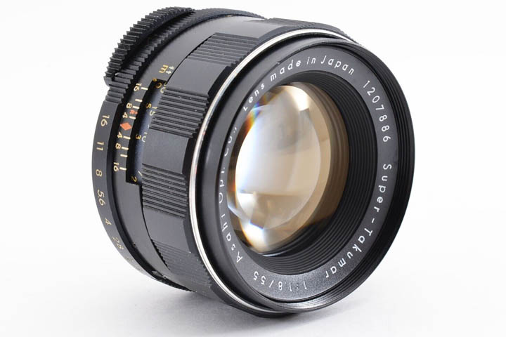 Super-Takumar 1:1.8/55 Asahi Opt. Co., Lens made in Japan (small ring bulges, F/16 left)