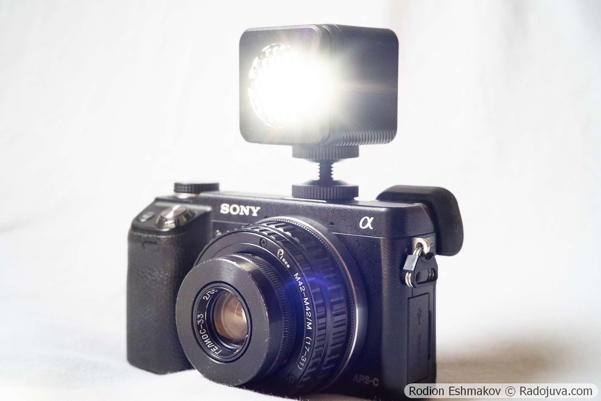 Ulanzi L2 на камере Sony NEX-6 с объективом Гелиос-33.