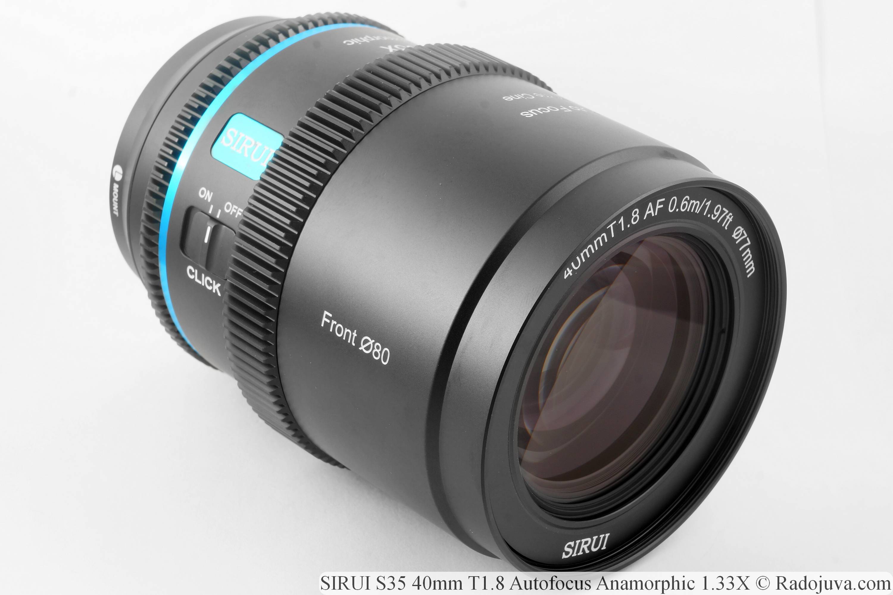 SIRUI S35 40mm T1.8 Autofocus Anamorphic 1.33X