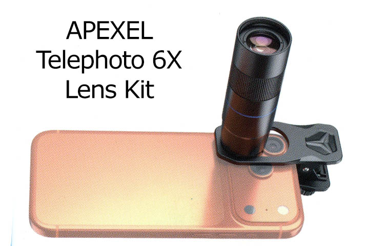 APEXEL Telephoto 6X Lens Kit (APL-TM6L)
