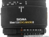Lens view Sigma 50 mm 2.8 DG Macro D EX